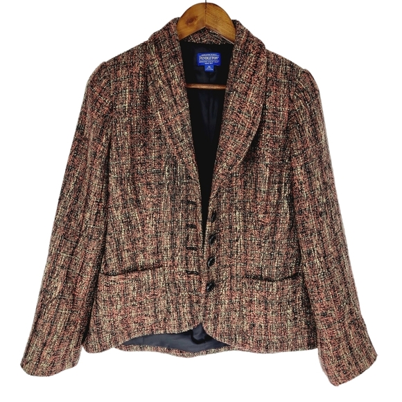 Pendleton tweed blazer size 10P - Picture 1 of 14